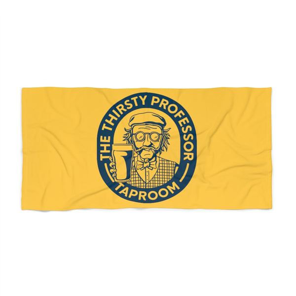 Thirsty Professor Logo Beach Towel